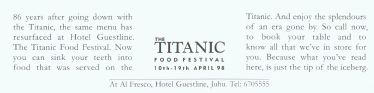 Titanic Food Festival- A 6ad campaign
